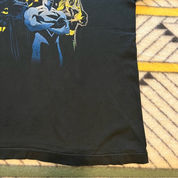 Vintage Fruit of the Loom Justice League T Shirt Superman Batman Black US Comps. - Picture 3 of 16